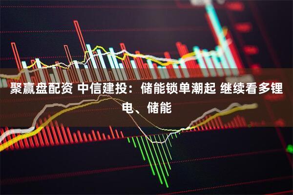 聚赢盘配资 中信建投：储能锁单潮起 继续看多锂电、储能